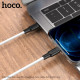 PD Кабель HOCO X21 Plus Silicone PD for Lightning-to-USB-C 20W/3A/1m. black&white mag-6931474742162142590