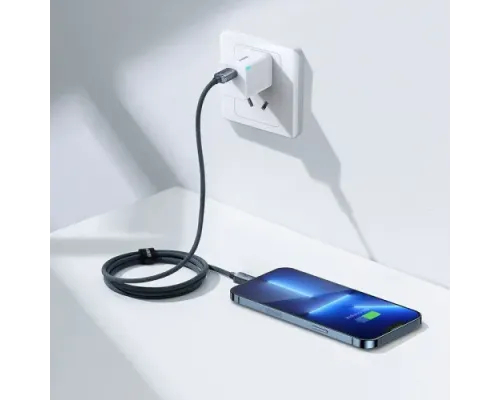 PD кабель Baseus Crystal Shine Series Fast Charging Type-C to iP 20W 1.2m Black CAJY000201 mag-6932172602741144949