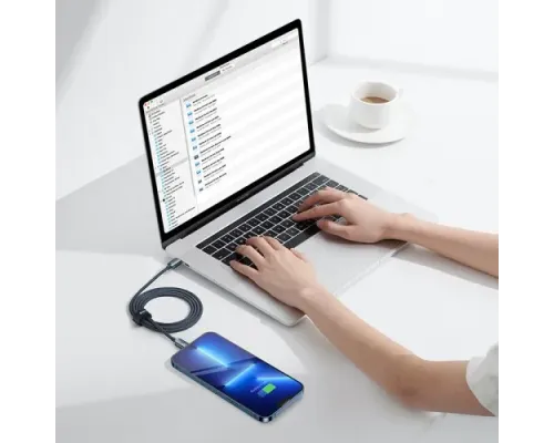 PD кабель Baseus Crystal Shine Series Fast Charging Type-C to iP 20W 1.2m Black CAJY000201 mag-6932172602741144949