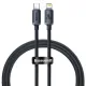 PD кабель Baseus Crystal Shine Series Fast Charging Type-C to iP 20W 1.2m Black CAJY000201 mag-6932172602741144949