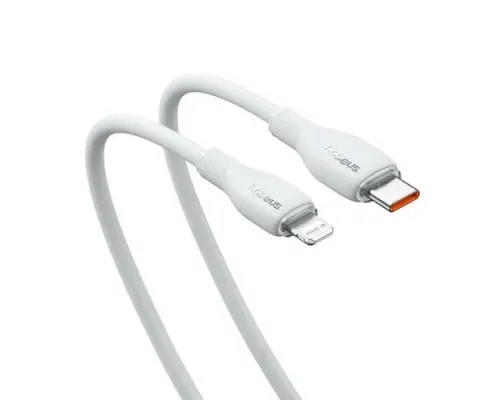 PD кабель Baseus Pudding Series Fast Charging Cable Type-C to iP 20W 1.2m White P10355701221-00 mag-6932172634216145701