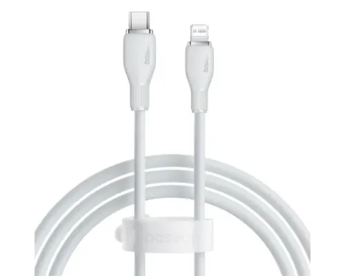 PD кабель Baseus Pudding Series Fast Charging Cable Type-C to iP 20W 1.2m White P10355701221-00 mag-6932172634216145701