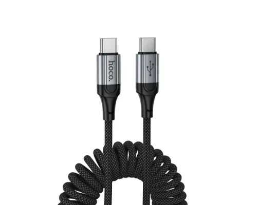 PD Кабель HOCO X121 Nuevo 60W charging data cable C to C 1.5 m Black mag-6942007663786154188