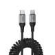 PD Кабель HOCO X121 Nuevo 60W charging data cable C to C 1.5 m Black mag-6942007663786154188