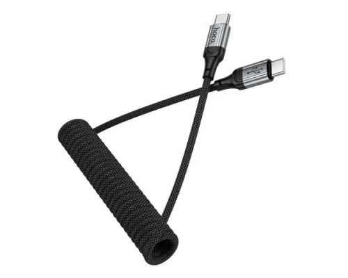 PD Кабель HOCO X121 Nuevo 60W charging data cable C to C 1.5 m Black mag-6942007663786154188