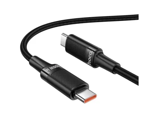 PD Кабель HOCO U153 Extreme100W multi-protocol charging cable C to C Black mag-6942007677233153940