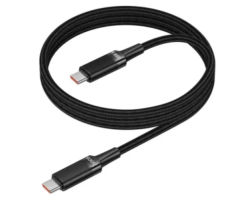 PD Кабель HOCO U153 Extreme100W multi-protocol charging cable C to C Black mag-6942007677233153940