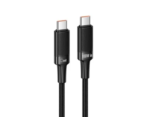 PD Кабель HOCO U153 Extreme100W multi-protocol charging cable C to C Black mag-6942007677233153940