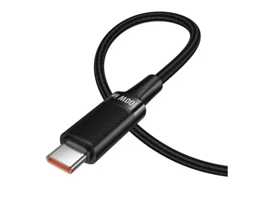 PD Кабель HOCO U153 Extreme100W multi-protocol charging cable C to C Black mag-6942007677233153940