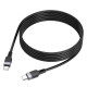 PD Кабель HOCO X109 Energy 60W silicone charging data cable Type-C to Type-C 60W/2m Black mag-6942007636322135802