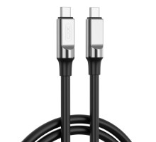 Кабель XO NB-Q252B PD 60W/1m Type-C to Type-C Fast Charging Чорний mag-6920680844807958