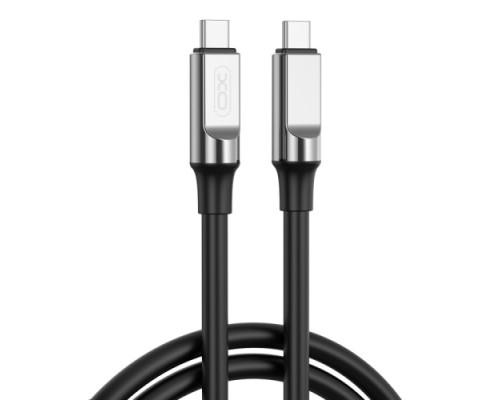 Кабель XO NB-Q252B PD 60W/1m Type-C to Type-C Fast Charging Чорний mag-6920680844807958