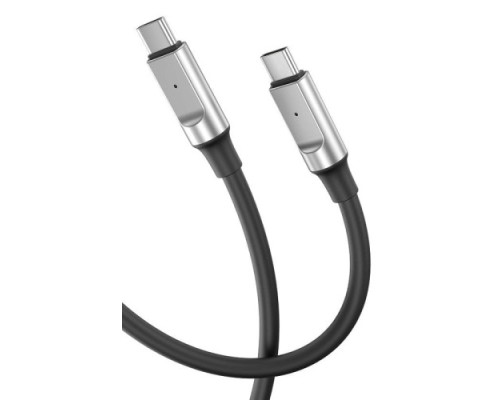 Кабель XO NB-Q252B PD 60W/1m Type-C to Type-C Fast Charging Чорний mag-6920680844807958