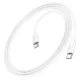PD Кабель HOCO X87 Magic silicone charging data cable for Type-C to Type-C PD60W/3A/1m. White mag-6931474783264146709