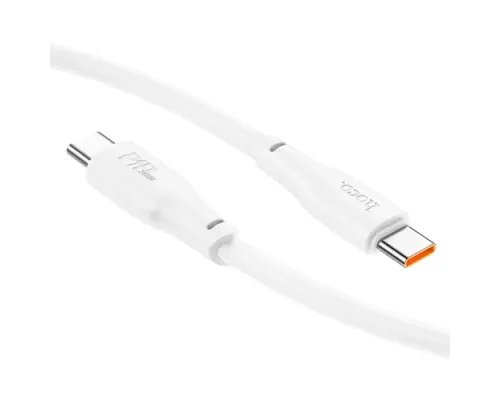 PD Кабель HOCO X93 Force 240W fast charging data cable Type-C to Type-C 2m. White mag-6931474790743144005