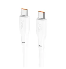 PD Кабель HOCO X93 Force 240W fast charging data cable Type-C to Type-C 2m. White mag-6931474790743144005