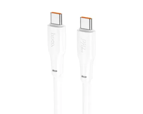 PD Кабель HOCO X93 Force 240W fast charging data cable Type-C to Type-C 2m. White mag-6931474790743144005