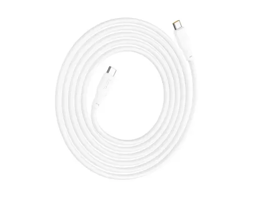 PD Кабель HOCO X93 Force 240W fast charging data cable Type-C to Type-C 2m. White mag-6931474790743144005