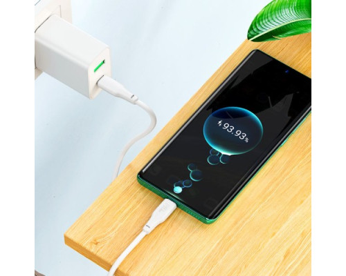 PD Кабель HOCO X93 Force 100W fast charging data cable Type-C to Type-C 1m. White mag-69314747907121966