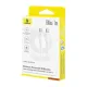 PD кабель Baseus Foamed Silicone Type-C to Type-C 100W 1m White E0426701 mag-6932172693794145754