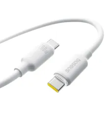 PD кабель Baseus Foamed Silicone Type-C to Type-C 100W 2m White E0426705 mag-6932172693916147494