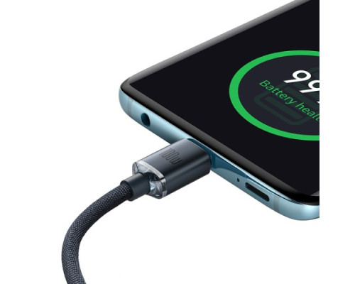 PD кабель Baseus Crystal Shine Series Fast Charging Type-C to Type-C 100W 1.2m Black CAJY000601 mag-693217260286456087