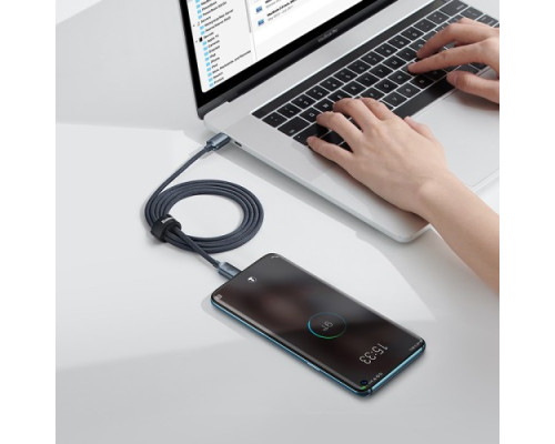 PD кабель Baseus Crystal Shine Series Fast Charging Type-C to Type-C 100W 1.2m Black CAJY000601 mag-693217260286456087