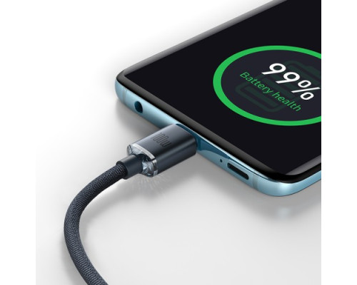 PD кабель Baseus Crystal Shine Series Fast Charging Type-C to Type-C 100W 1.2m Black CAJY000601 mag-693217260286456087