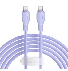 PD кабель Baseus Pudding Series Charging Cable Type-C to Type-C 100W 2m Purple P10355702511-01 mag-693217263400154583