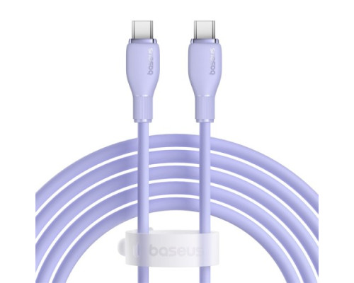 PD кабель Baseus Pudding Series Charging Cable Type-C to Type-C 100W 2m Purple P10355702511-01 mag-693217263400154583