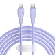 PD кабель Baseus Pudding Series Charging Cable Type-C to Type-C 100W 2m Purple P10355702511-01 mag-693217263400154583