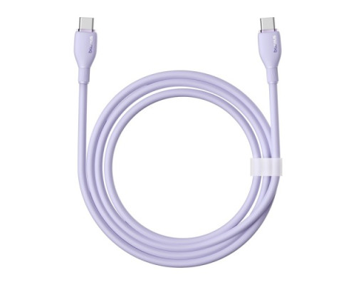 PD кабель Baseus Pudding Series Charging Cable Type-C to Type-C 100W 2m Purple P10355702511-01 mag-693217263400154583