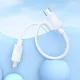 PD Кабель HOCO X122 Benefit 60W silicone charging data cable C to C 1m White mag-6942007662253154148