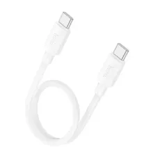 PD Кабель HOCO X96 Hyper 60W fast charging data cable Type-C to Type-C(L=0.25M) White mag-6942007609456146154