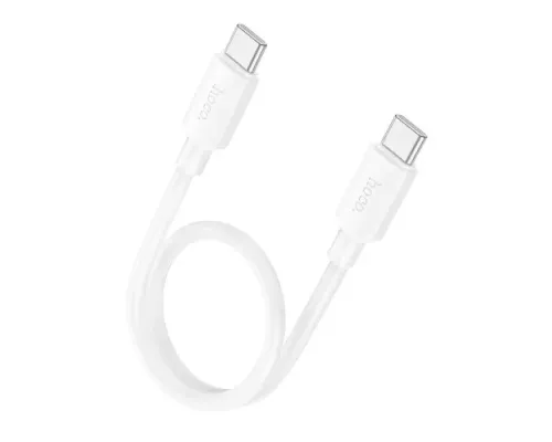 PD Кабель HOCO X96 Hyper 60W fast charging data cable Type-C to Type-C(L=0.25M) White mag-6942007609456146154