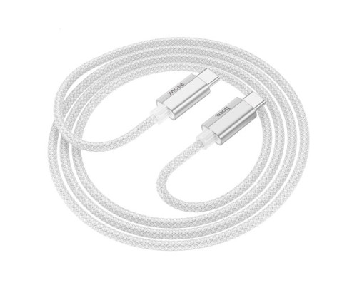 PD Кабель HOCO U134 Primero 240W charging data cable Type-C to Type-C 5A/1.8m Gray mag-6942007620086137289