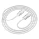 PD Кабель HOCO U134 Primero 240W charging data cable Type-C to Type-C 5A/1.8m Gray mag-6942007620086137289