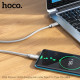 PD Кабель HOCO U134 Primero 240W charging data cable Type-C to Type-C 5A/1.8m Gray mag-6942007620086137289