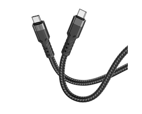 PD Кабель HOCO U110 PD Type-C to Type-C 60W charging data cable 1,2m. Black mag-6931474770622139097