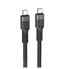 PD Кабель HOCO U110 PD Type-C to Type-C 60W charging data cable 1,2m. Black mag-6931474770622139097