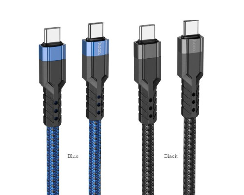 PD Кабель HOCO U110 PD Type-C to Type-C 60W charging data cable 1,2m. Black mag-6931474770622139097