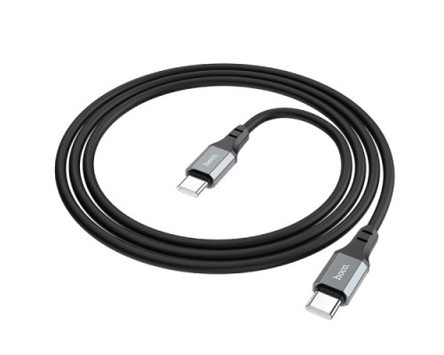 PD Кабель HOCO X86 Type-C to Type-C Spear 60W silicone charging data cable 1m Black mag-693147477801762027