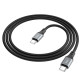 PD Кабель HOCO X86 Type-C to Type-C Spear 60W silicone charging data cable 1m Black mag-693147477801762027