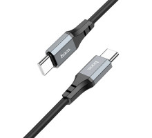 PD Кабель HOCO X86 Type-C to Type-C Spear 60W silicone charging data cable 1m Black mag-693147477801762027