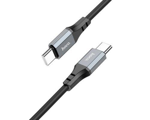 PD Кабель HOCO X86 Type-C to Type-C Spear 60W silicone charging data cable 1m Black mag-693147477801762027