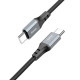 PD Кабель HOCO X86 Type-C to Type-C Spear 60W silicone charging data cable 1m Black mag-693147477801762027