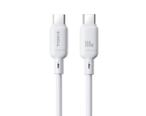 PD Кабель Baseus Silky Series Type-C to Type-C 100W 1m White P10377704213-00 mag-6932172668860140538