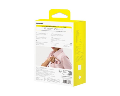 PD кабель Baseus PicoGo Magnetic Liquid Silicone Type-C to Type-C 240W 1m Pink P10376800411-00 mag-6932172677473135347