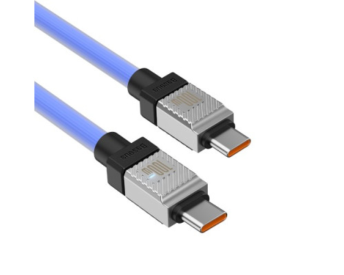 PD кабель Baseus CoolPlay Series Fast Charging Cable Type-C to Type-C 100W 2m Blue CAKW000303 mag-693217262670961643
