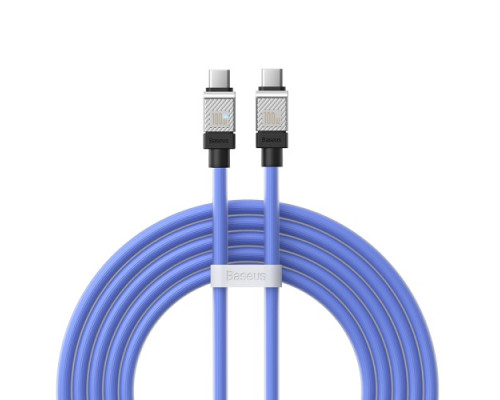 PD кабель Baseus CoolPlay Series Fast Charging Cable Type-C to Type-C 100W 2m Blue CAKW000303 mag-693217262670961643